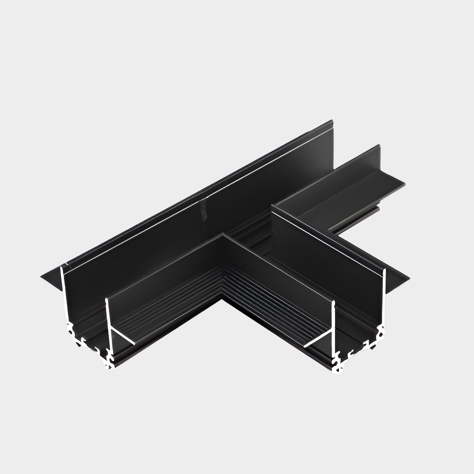 Magnetic Recessed Track rail T connector CX23TC04